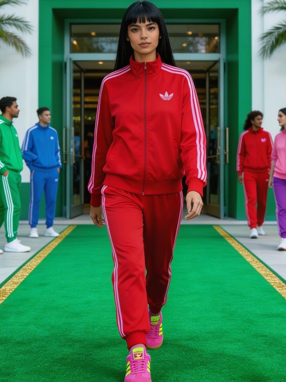 Adidas Women’s Adicolor Classic Firebird Loose Track Top JW3665 S Better Scarlet